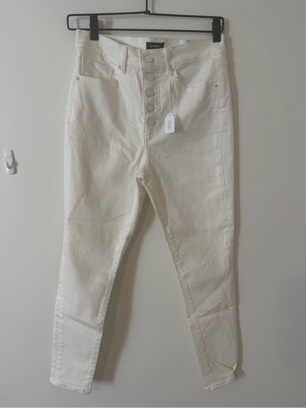 EUC Express High-Rise White Button-Fly Women’s Jeans 8R